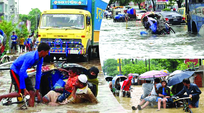 জলাবদ্ধতা নিরসনের প্রতিশ্রুতি দুই মেয়রের