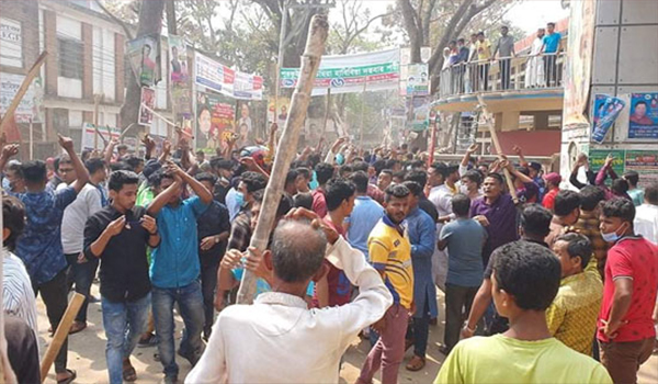 আইনমন্ত্রীর অনুষ্ঠানে এসে ২ মেয়র প্রার্থীর সমর্থকদের সংঘর্ষ