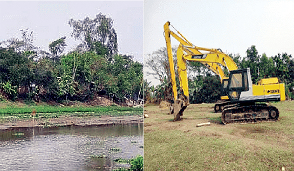 এরা বরাক নদীকে খালে রুপান্তরের এ কেমন প্রকল্প?