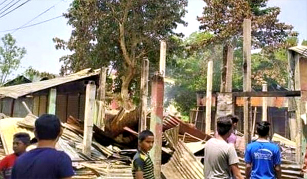 সুনামগঞ্জে ভয়াবহ অগ্নিকান্ডে ১৫ লক্ষ টাকার ক্ষয়ক্ষতি