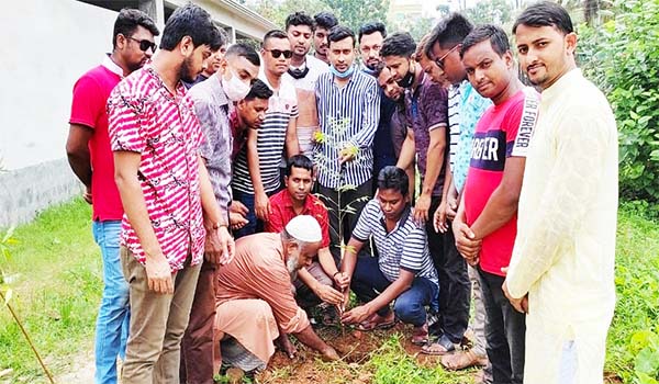 জামিল মাদ্রাসায় চারাগাছ রোপনের মধ্য দিয়ে বগুড়ায় ছাত্রদলের বৃক্ষরোপন কর্মসূচি পালিত