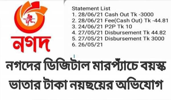 কুষ্টিয়ায় নগদের ডিজিটাল মারপ্যাঁচে বয়স্ক ভাতার টাকা নয়ছয়ের অভিযোগ