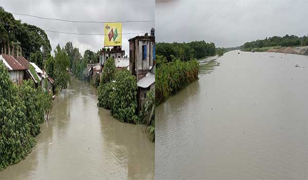 পূর্ণিমা ও নিম্মচাপের প্রভাবে ভোলার নিম্মাঞ্চল প্লাবিত, তলিয়ে গেছে ২০টি দ্বীপচর