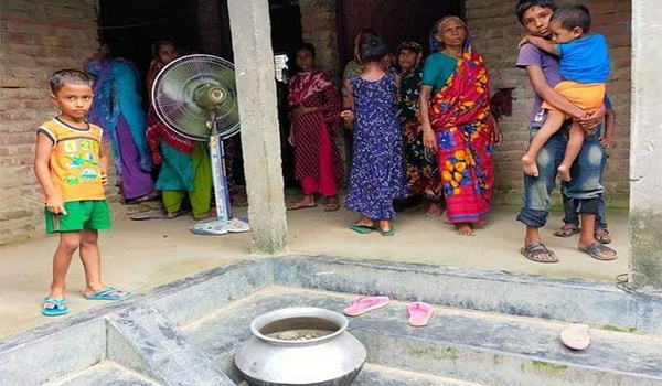 রান্নার কাজে ব্যবহারের জন্য পাতিলে রাখা পানিতে পড়ে শিশুর মৃত্যু