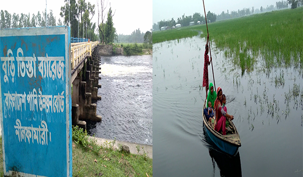 নীলফামারীতে কৃষি জমিতে পানি, বন্দীদশা থেকে মুক্তি চান ক্ষতিগ্রস্ত কৃষক