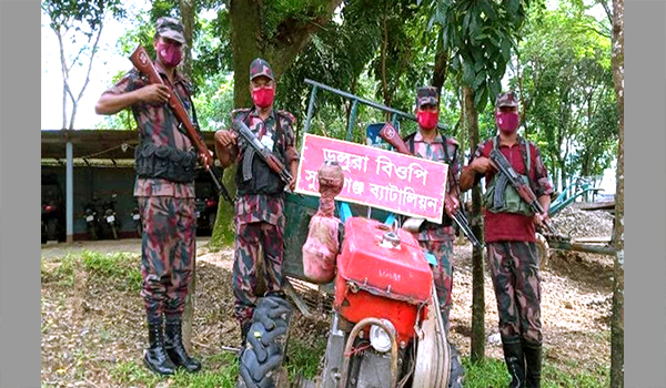 সুনামগঞ্জে পৃথক অভিযানে সাড়ে ৮লক্ষ টাকার অবৈধ মালামাল জব্দ