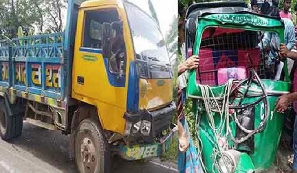 নোয়াখালীতে ট্রাক-সিএনজি সংঘর্ষে চালকের মৃত্যু, আহত ৩