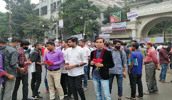 সাত কলেজের ভর্তিচ্ছু পরীক্ষার্থীদের ঢাকা কলেজ ছাত্রদলের শুভেচ্ছা