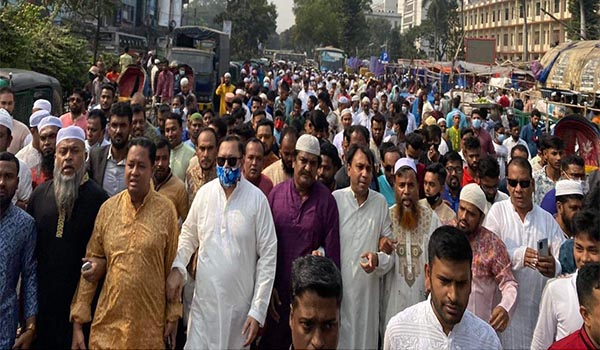 খালেদা জিয়া'র মুক্তি ও সু-চিকিৎসার দাবিতে জাতীয় মসজিদের দোয়া মাহফিলে মিরপুর বিএনপি'র অংশ গ্রহন