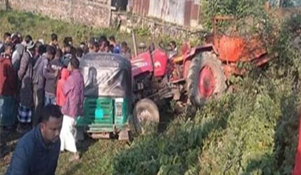 সুনামগঞ্জে ট্রাক্টর-অটোরিকশার সংঘর্ষ, নিহত- ২