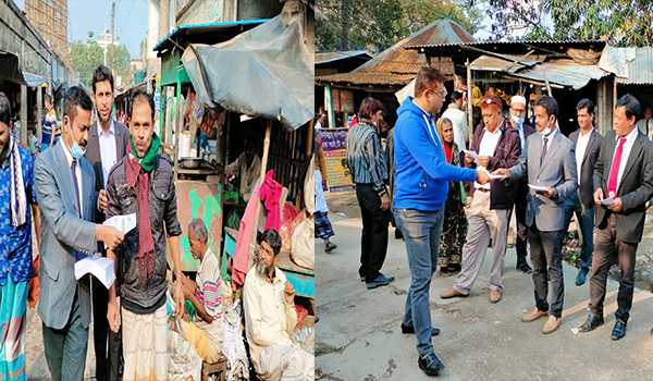 কুষ্টিয়ায় বিএনপির সমাবেশ উপলক্ষে পেশাজীবী পরিষদ ও আইনজীবী ফোরামের লিফলেট বিতরণ