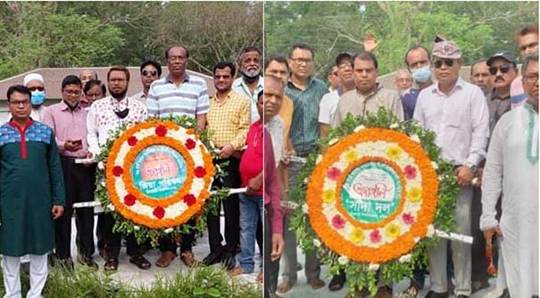 স্বাধীনতা দিবসে ইবি জিয়া পরিষদ ও সাদা দলের শ্রদ্ধাঞ্জলি