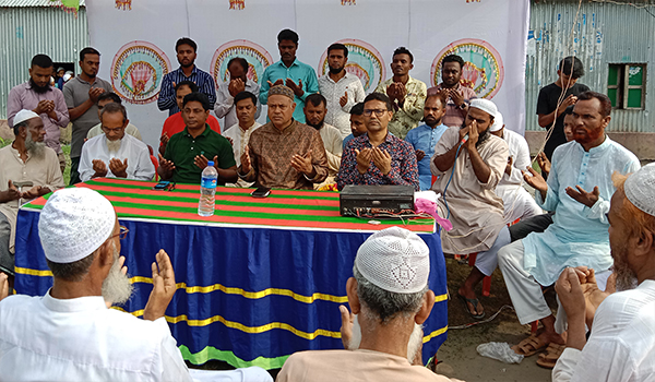 তারাকান্দায় বেগম খালেদা জিয়ার রোগমুক্তি কামনায় দোয়া ও মিলাদ মাহফিল