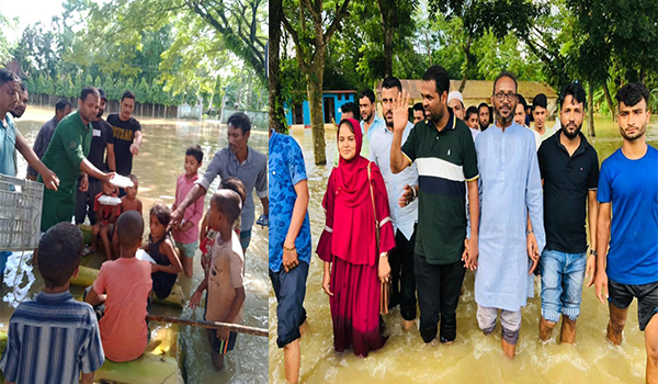 ২২ হাজার বন্যার্ত পরিবারকে খাবার দিলেন ইলিয়াসপুত্র আবরার