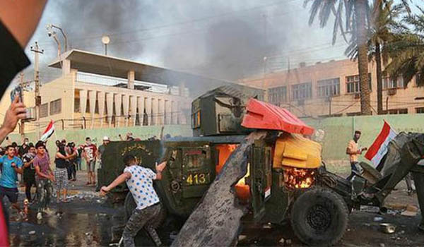 ইরাকে ব্যাপক সংঘর্ষে নিহত ২০, কারফিউ জারি