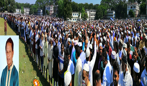 ঝিনাইদহে বিএনপি নেতা মশিউর রহমানের জানাজা জনসমুদ্রে পরিণত