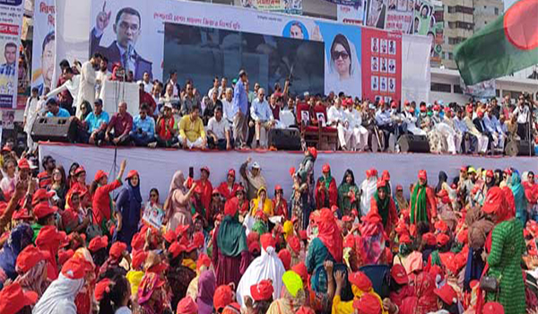 গণসমাবেশ থেকে সরকারের পদত্যাগসহ ১০ দফা ঘোষণা বিএনপির