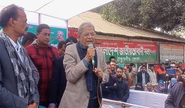 শীতের কষ্টের সঙ্গে ভাতের কষ্টেও রেখেছে সরকার : মির্জা ফখরুল