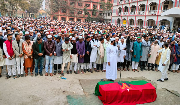 মোহাম্মদপুর বুদ্ধিজীবি কবরস্থানে শায়িত হলেন বিএনপি নেতা মতিন