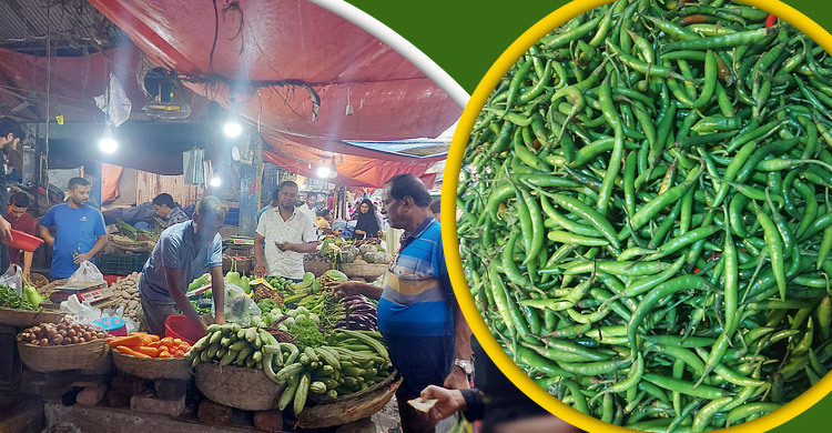 লাগামহীন বাজারে ৪০০ ছুঁই ছুঁই কাঁচামরিচ