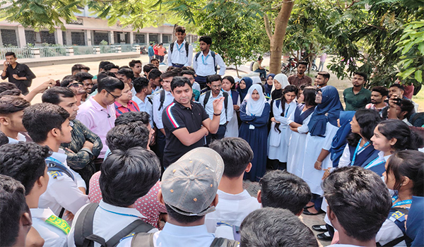 যশোরে শিক্ষার্থীদের সাথে ছাত্রদল সাধারণ সম্পাদকের মতবিনিময়